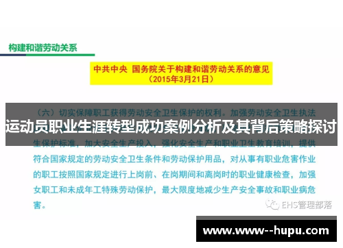 运动员职业生涯转型成功案例分析及其背后策略探讨